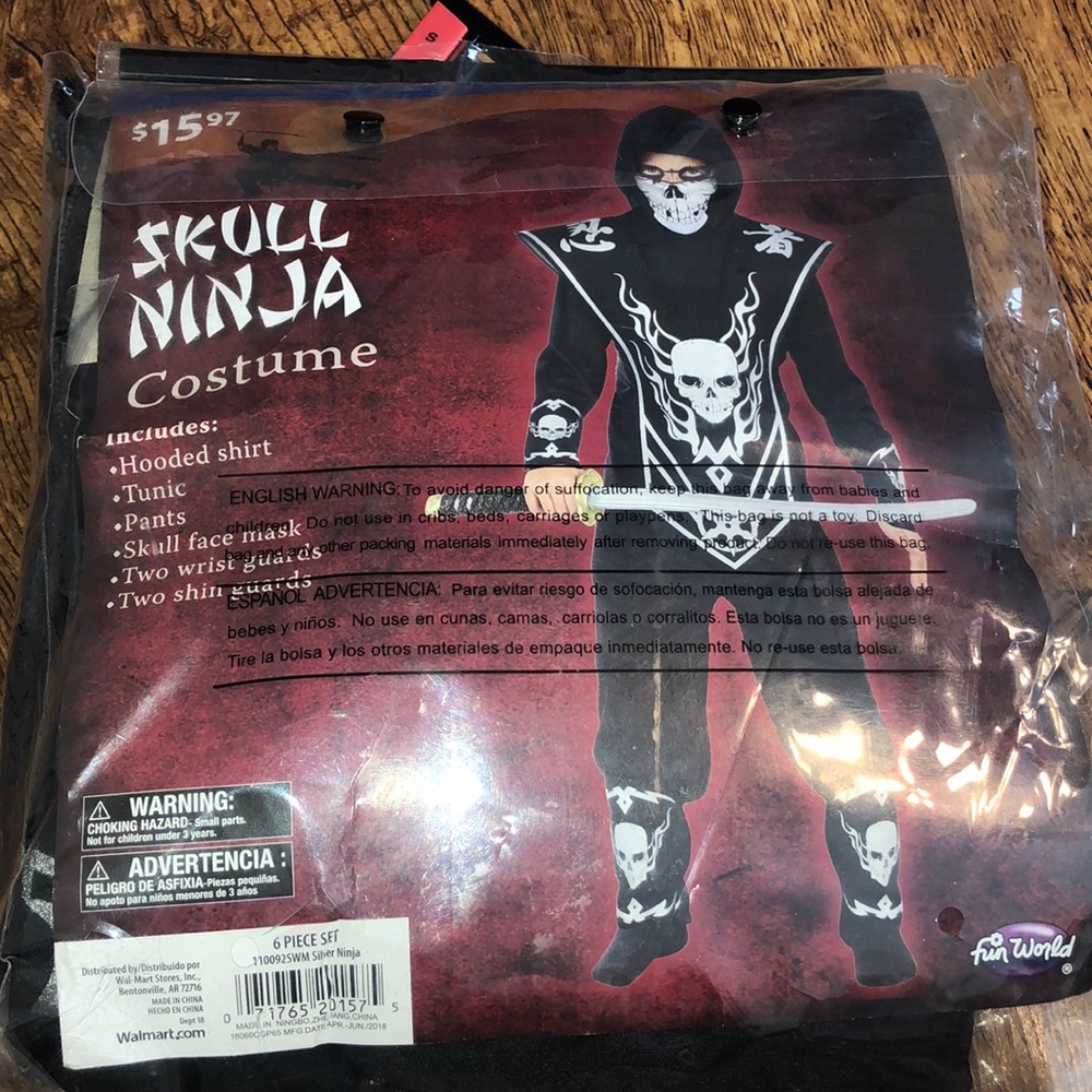 Skull Ninja Costume(New)